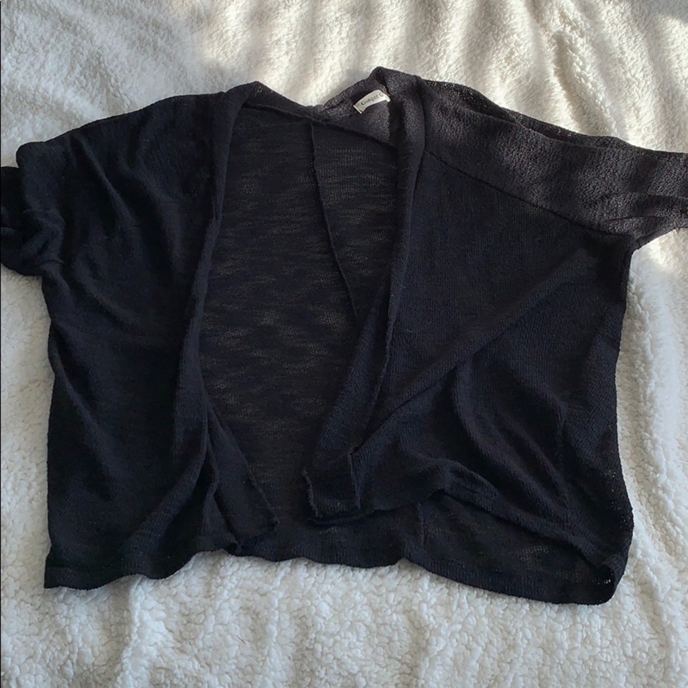 Black cardigan